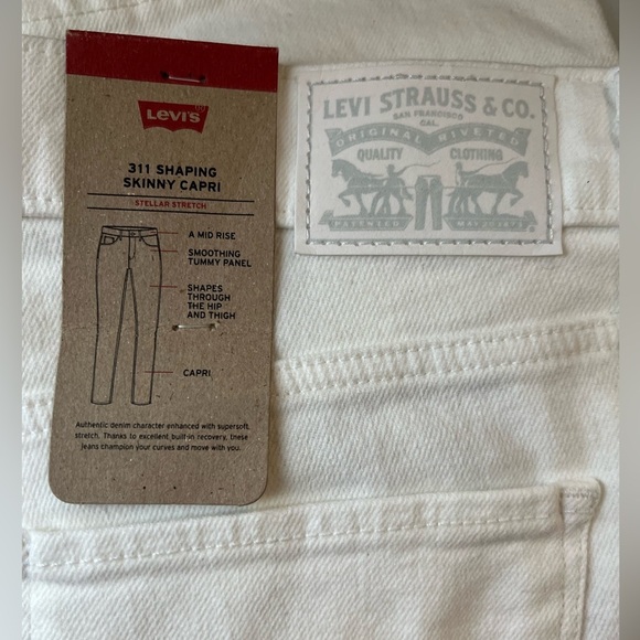 New Levi's 311 Shaping Skinny Capri Jeans Mid Rise - Picture 3 of 6